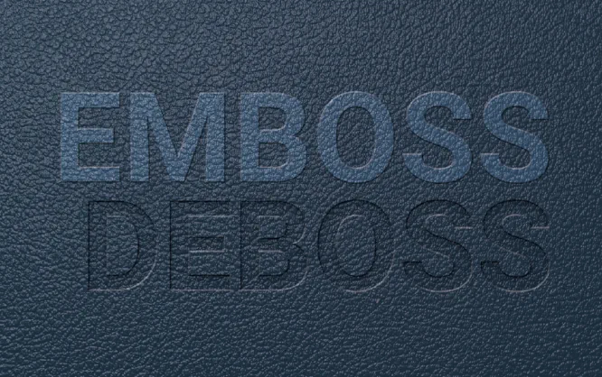 Embossing VS Debossing